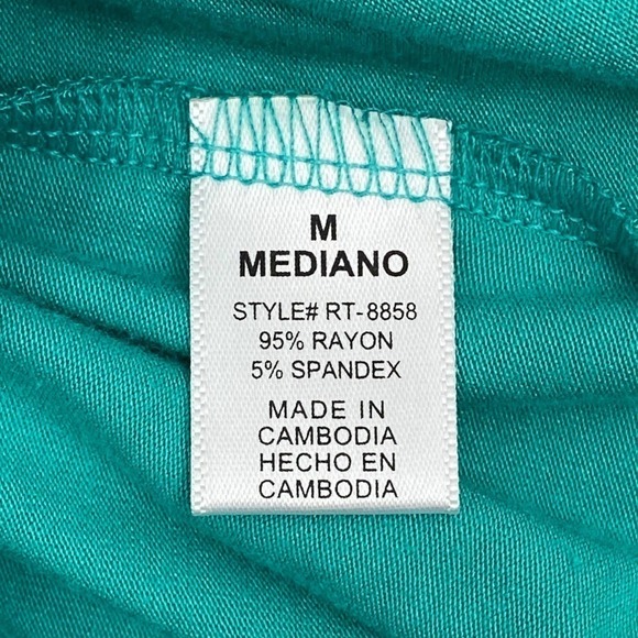 ZENANA Outfitters Teal Blue Criss-Cross Back Quarter Button Henley Pocket Tank - Picture 10 of 12